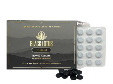 Black Lotus Pure Shilajit Tablets 60 ct. Hot on Sale