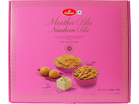 Haldiram s - 1.05kg Meetha Bhi   Namkeen Bhi Gift Box on Sale