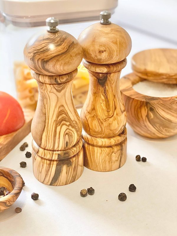 Olive Wood Spice Mill For Sale