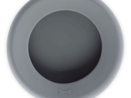 Messy Mutts No Spill Travel Bowl - Grey Online