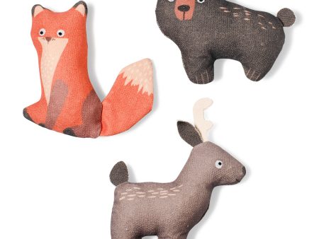 Fringe Mini Forest Friends Dog Toys - 3 Pack Online Hot Sale