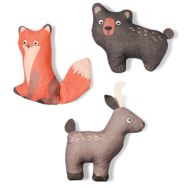 Fringe Mini Forest Friends Dog Toys - 3 Pack Online Hot Sale