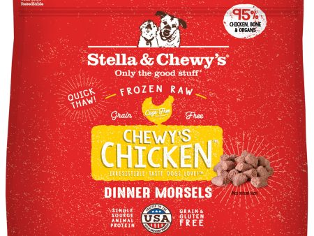 Stella & Chewy s Frozen Morsels Dog Chicken 4 lbs Online now