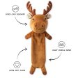 Fringe Woodland Critters Flattie Moose Dog Toy Online now