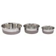 Messy Mutts Non-Slip Stainless Grey Dog Bowl Online Sale