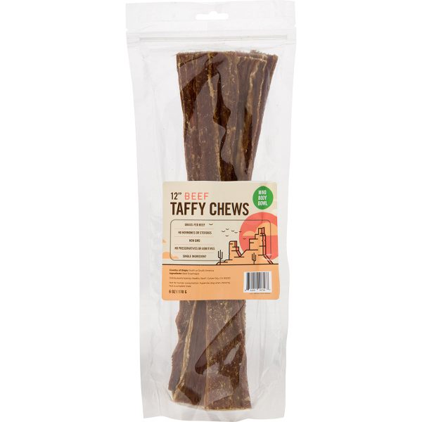 MIND BODY BOWL 12  Beef Taffy Chew Dog Treats For Cheap