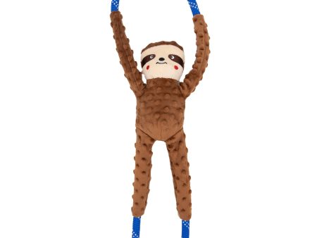 Zippy Paws RopeTugz Sloth Dog Toy For Cheap