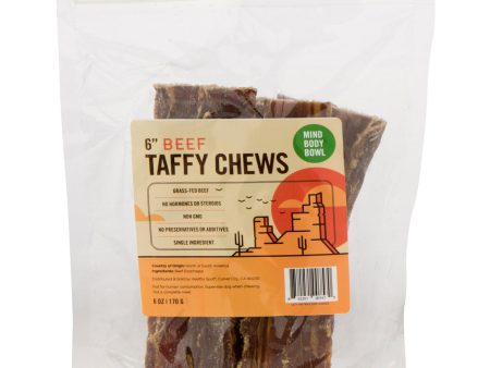 MIND BODY BOWL 6  Beef Taffy Chew Dog Treats Online Hot Sale