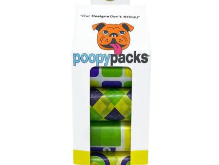 Metro Paws Poopy Pack 8 Rolls - Yellow Fashion