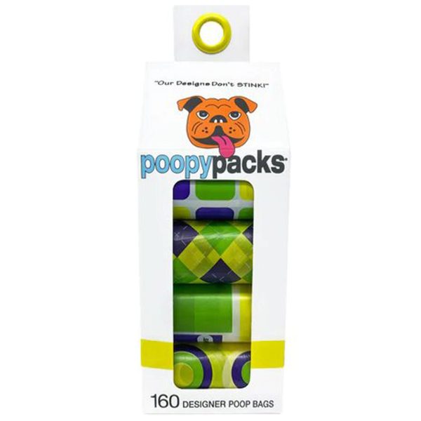 Metro Paws Poopy Pack 8 Rolls - Yellow Fashion