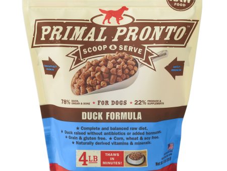 Primal Pronto Dog Duck 4 lbs For Sale