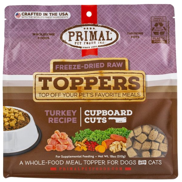 Primal Cupboard Cuts Turkey Dog Food Topper - 18oz Fashion