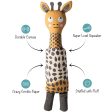 Fringe Canvas Squeaker Dog Toy - Giraffe For Discount