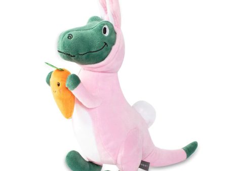 Fringe Plush Pink Bunny-Saurus Dog Toy Hot on Sale