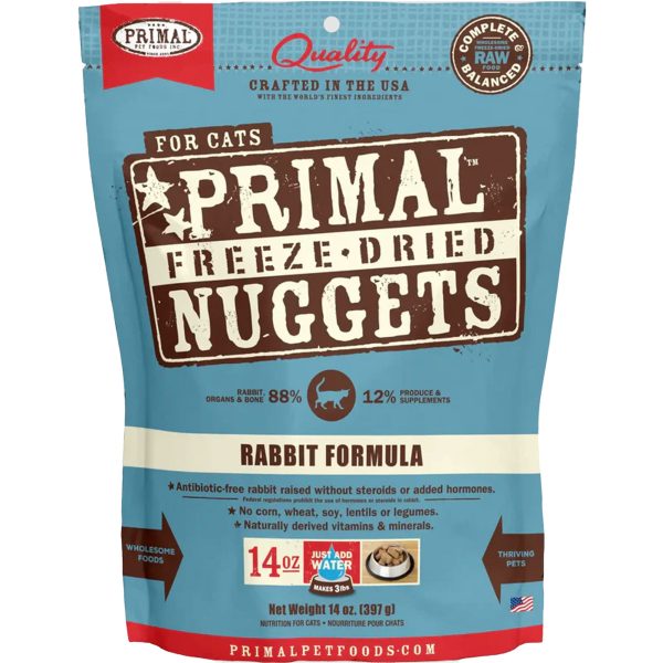 Primal Freeze-Dried Rabbit Cat Food For Cheap