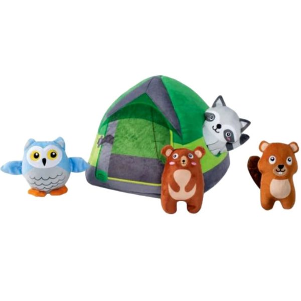 Fringe Happy Campers Burrow Multi-Dog Toys Discount