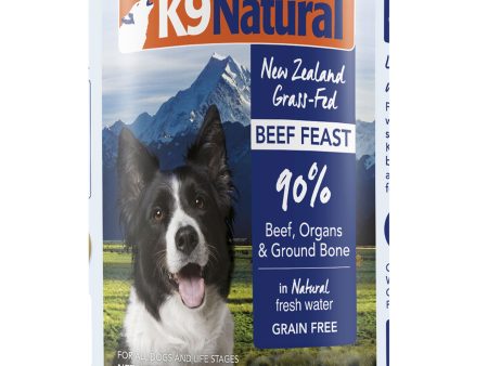 K9 Natural Canned Beef Feast Dog Food - 13oz Supply