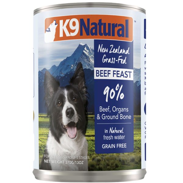 K9 Natural Canned Beef Feast Dog Food - 13oz Supply