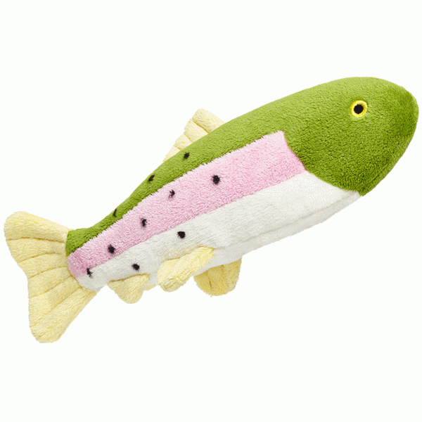 Fluff & Tuff Burt Lake Trout Dog Toy Online Sale