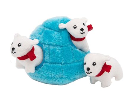 Zippy Paws Polar Bear Burrow Dog Toy Fashion