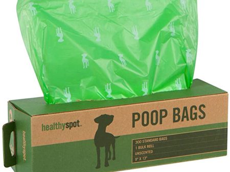 Healthy Spot Unscented Poop Bags - 300 Bag Roll Hot on Sale