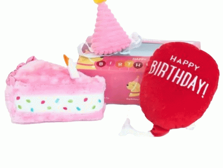 Zippy Paws Pink Birthday Box Dog Toys Online Sale