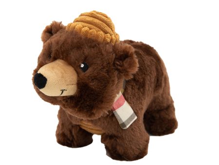 Zippy Paws Grunterz Bear Dog Toy Supply