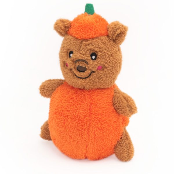 Zippy Paws Halloween Cheeky Pumpkin Bear Dog Toy Discount