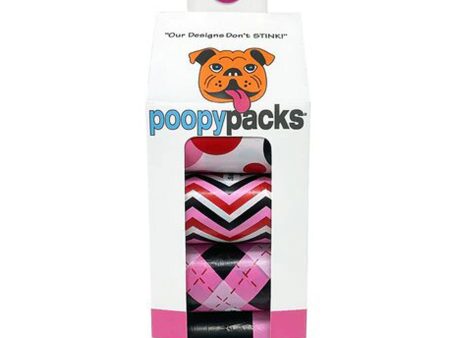 Metro Paws Poopy Pack 8 Rolls - Pink Fashion