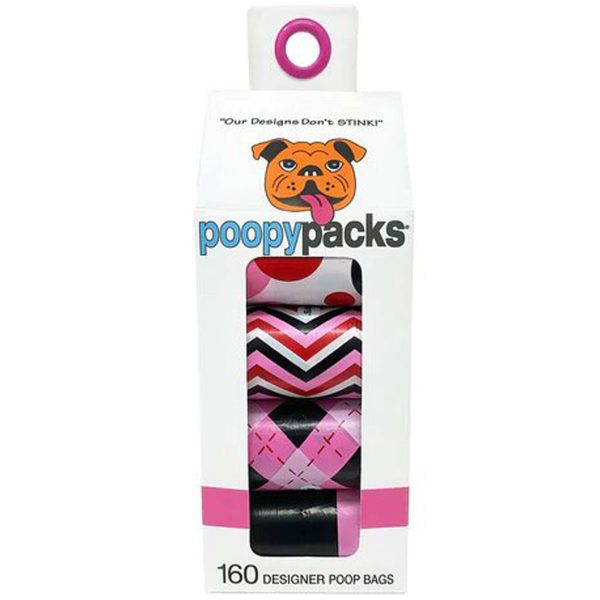 Metro Paws Poopy Pack 8 Rolls - Pink Fashion