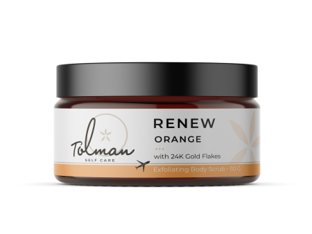 Renew Salt Scrub Exfoliate with 24k Gold (Travel Size) - Orange Scent Online Sale