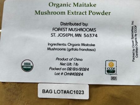 Dried Organic Maitake Mushroom Extract Powder  (Hen of the Woods) For Discount