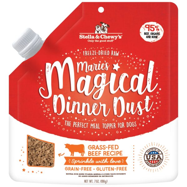 Stella & Chewy s Marie s MagicaL Dinner Dust Beef Dog Food Topper 7 oz For Discount