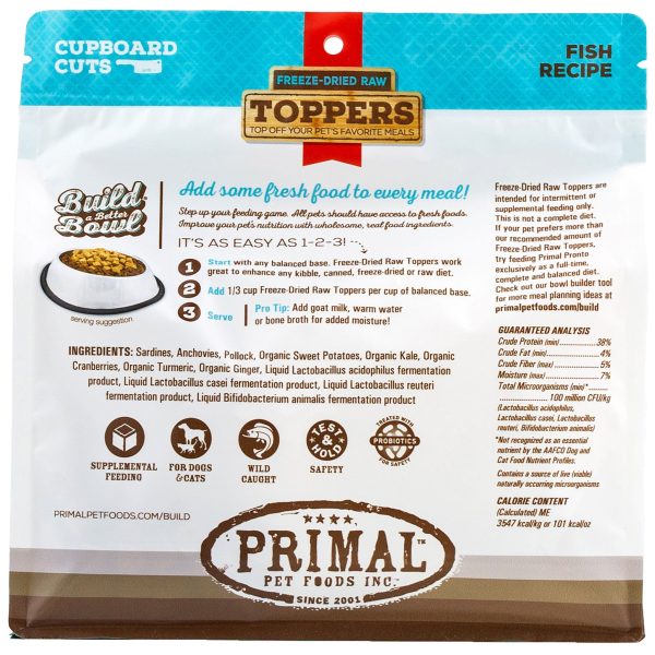 Primal Cupboard Cuts Fish Dog Food Topper - 18oz Online Sale