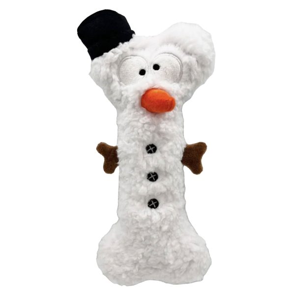 Huxley & Kent Snowman Bone Dog Toy Online now