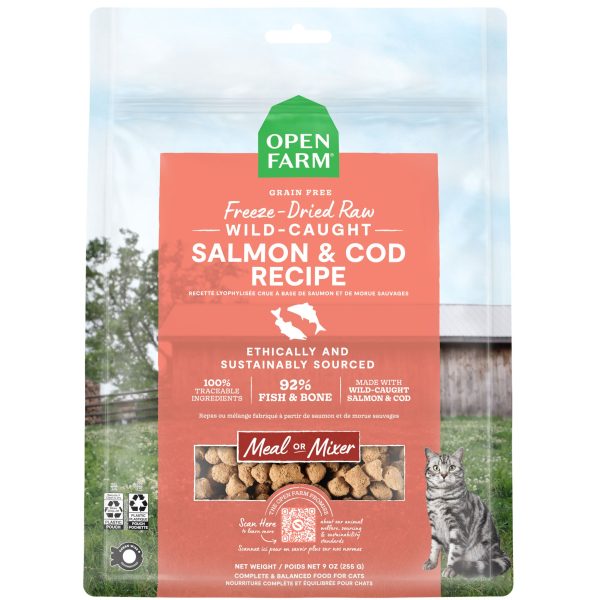 Open Farm Freeze-Dried Cat Salmon & Cod 9 oz For Discount