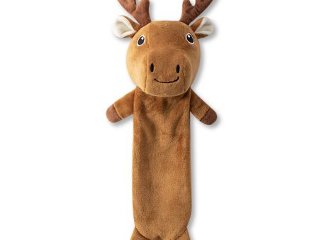 Fringe Woodland Critters Flattie Moose Dog Toy Online now