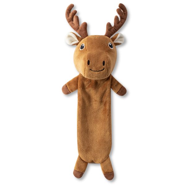 Fringe Woodland Critters Flattie Moose Dog Toy Online now