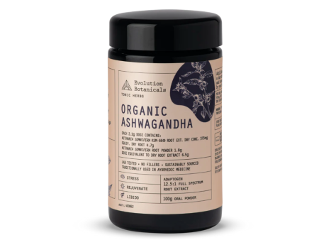 Organic Ashwagandha | Evolution Botanicals 100g For Discount