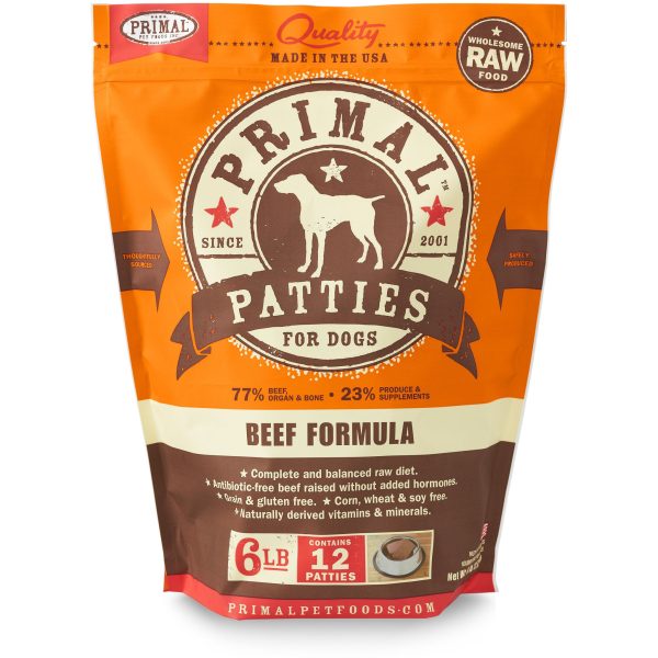 Primal Raw Dog Beef 6 lbs Supply