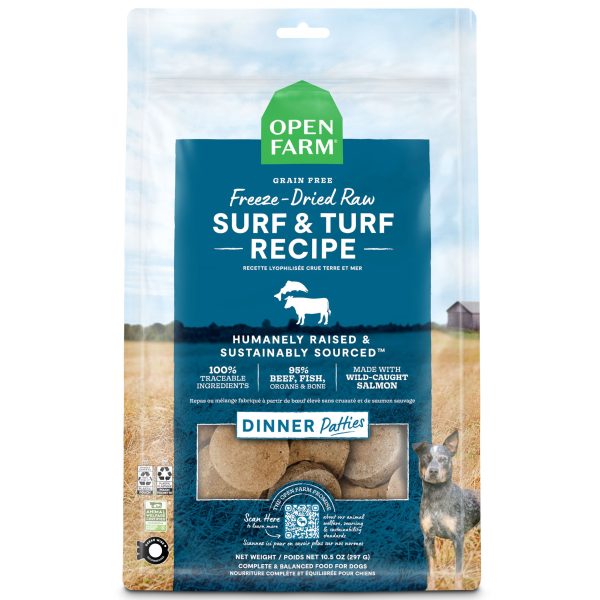 Open Farm Freeze-Dried Patties Dog Surf & Turf 17.5 oz Online now