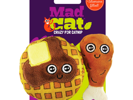 Mad Cat Chicken & Waffles Catnip Toy For Discount