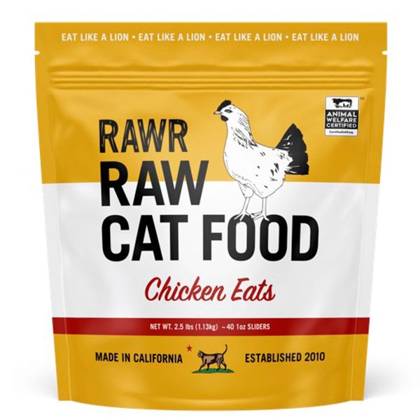 Rawr Raw Sliders Cat Chicken 2.5 lbs For Discount