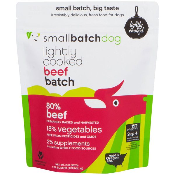 Small Batch Lightly Cooked Dog Beef 2 lbs Discount