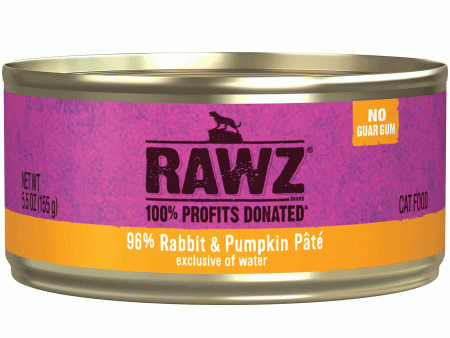 Rawz 96% Rabbit & Pumpkin Pate Cat Food on Sale