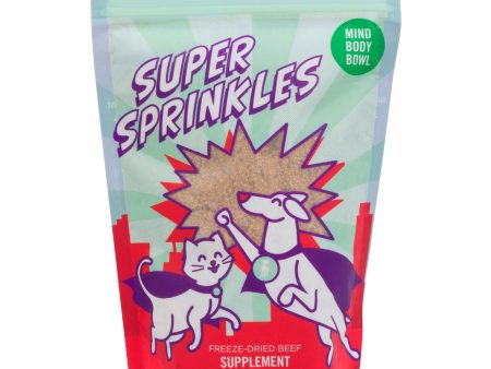 Mind Body Bowl Super Sprinkles Freeze-Dried Beef Mealtime Supplement Online now