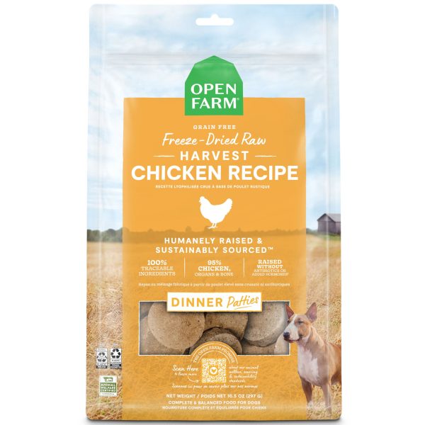 Open Farm Freeze-Dried Patties Dog Chicken 17.5 oz on Sale