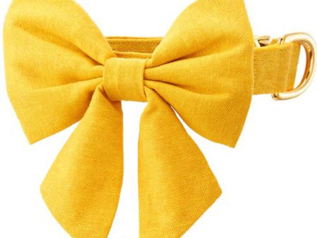 The Foggy Dog Sunflower Yellow Dog Lady Bow For Discount