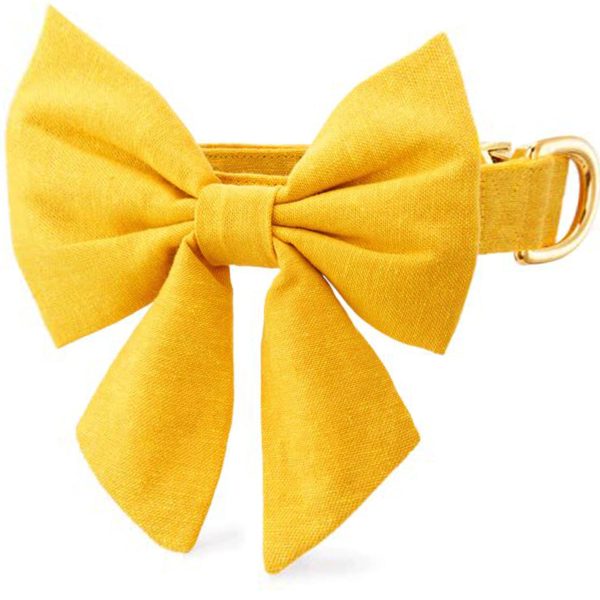 The Foggy Dog Sunflower Yellow Dog Lady Bow For Discount