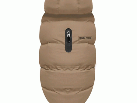 Canada Pooch Taupe Waterproof Puffer For Sale